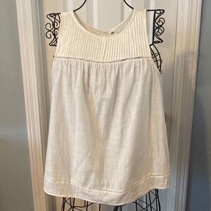 Old Navy Cream Cotton Sleeveless Top